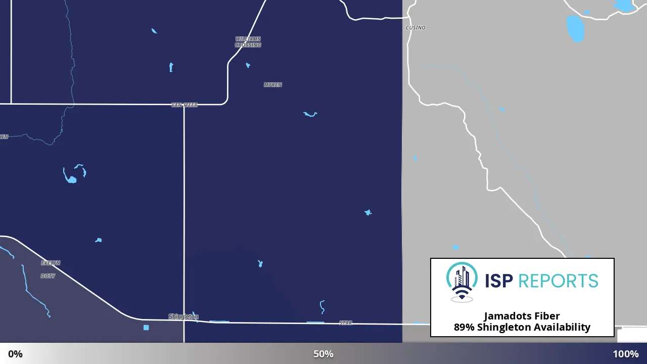 Shingleton, MI map of internet availability