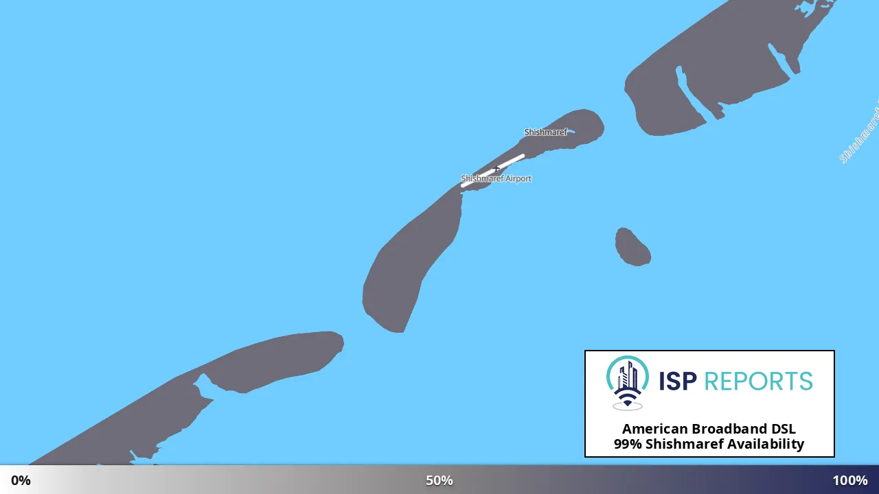 Shishmaref, AK map of internet availability