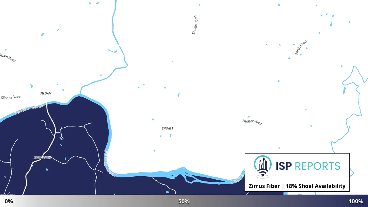 Shoal, NC map of internet availability