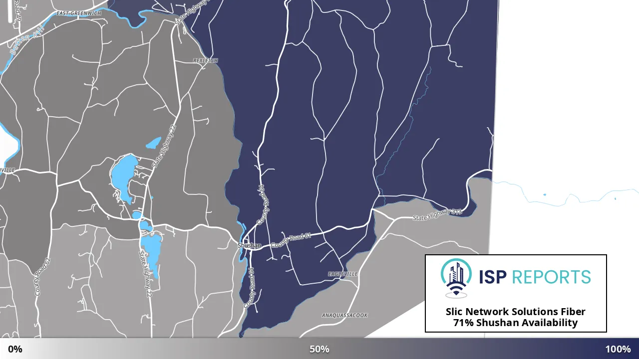 Shushan, NY map of internet availability