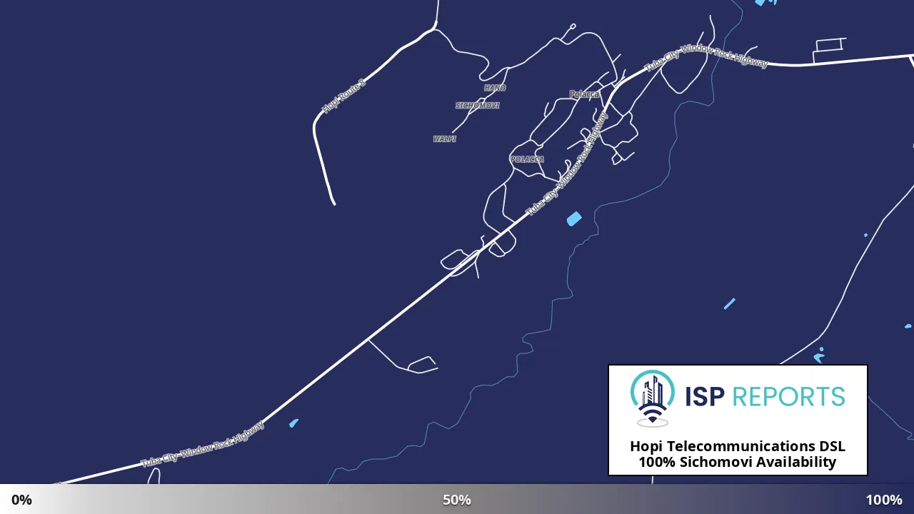 Sichomovi, AZ map of internet availability