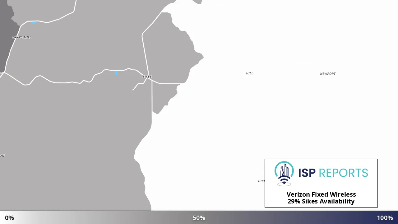 Sikes, LA map of internet availability