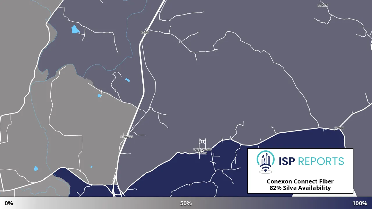 Silva, MO map of internet availability