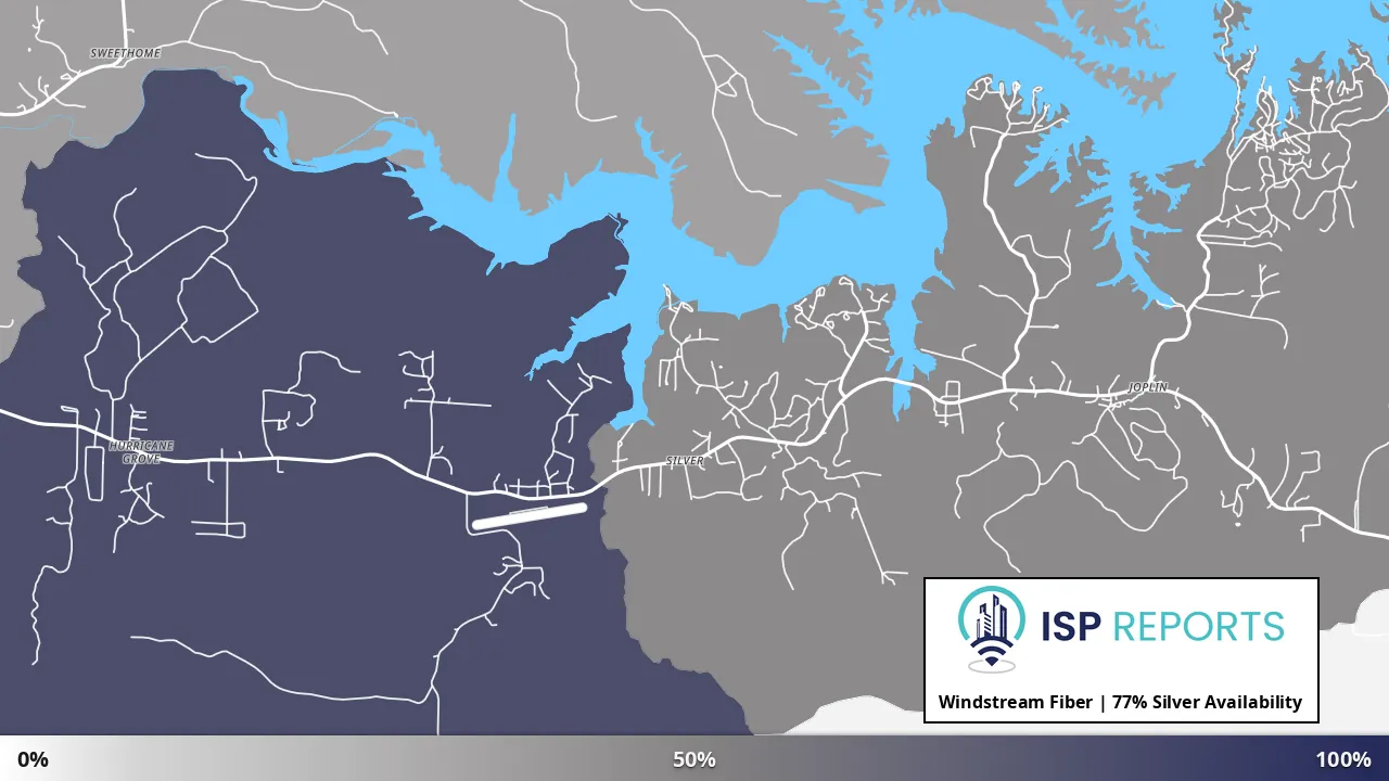 Silver, AR map of internet availability