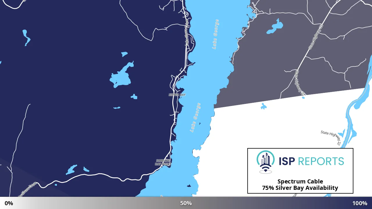 Silver Bay, NY map of internet availability