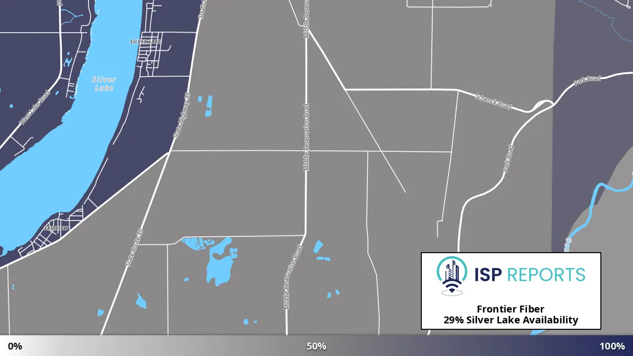 Silver Lake, NY map of internet availability