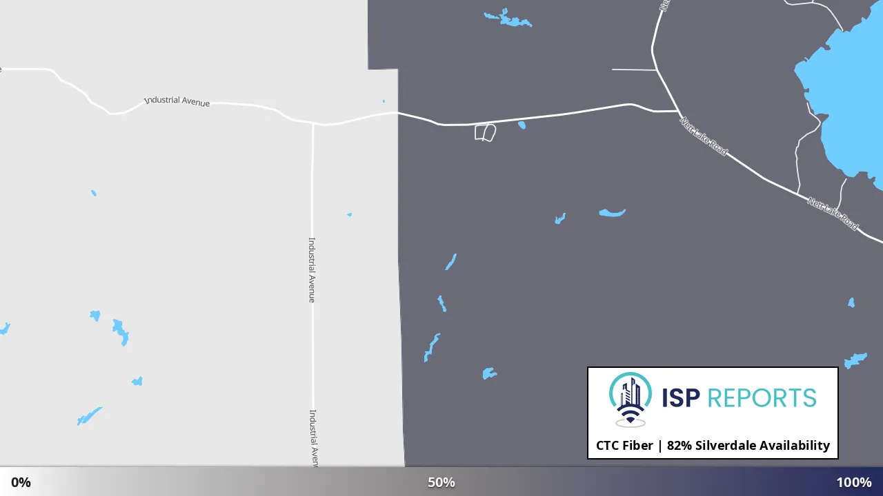 Silverdale, MN map of internet availability