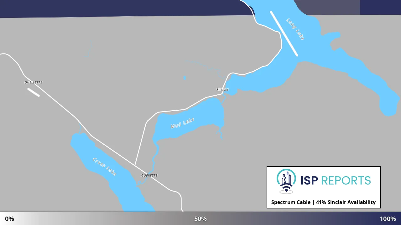 Sinclair, ME map of internet availability