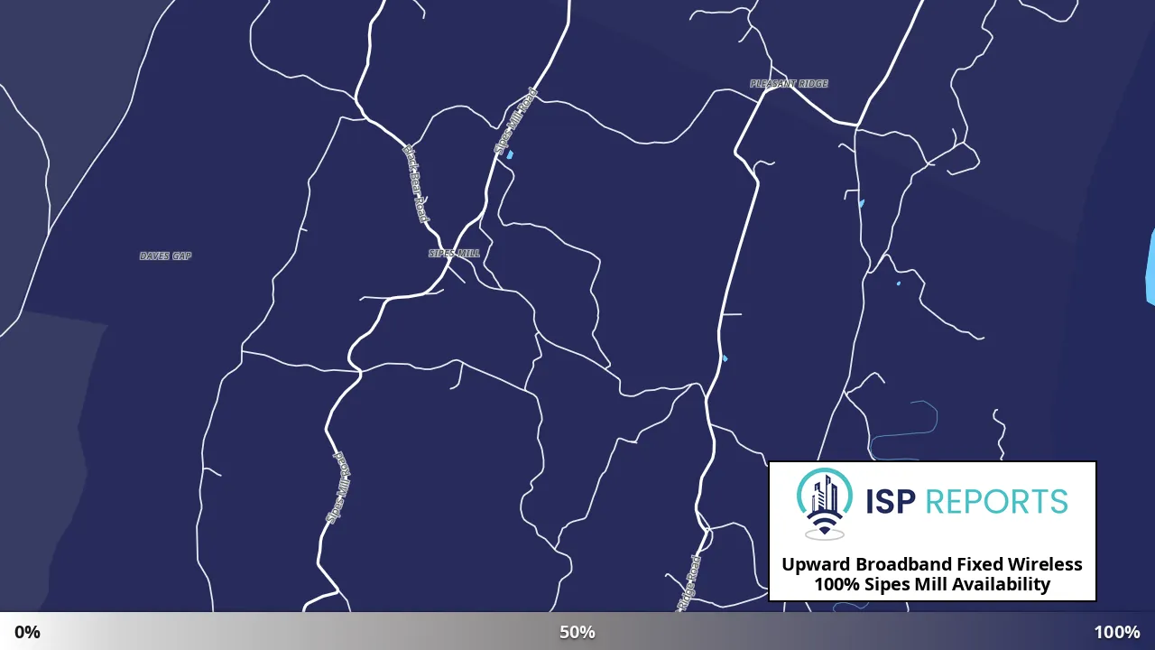 Sipes Mill, PA map of internet availability