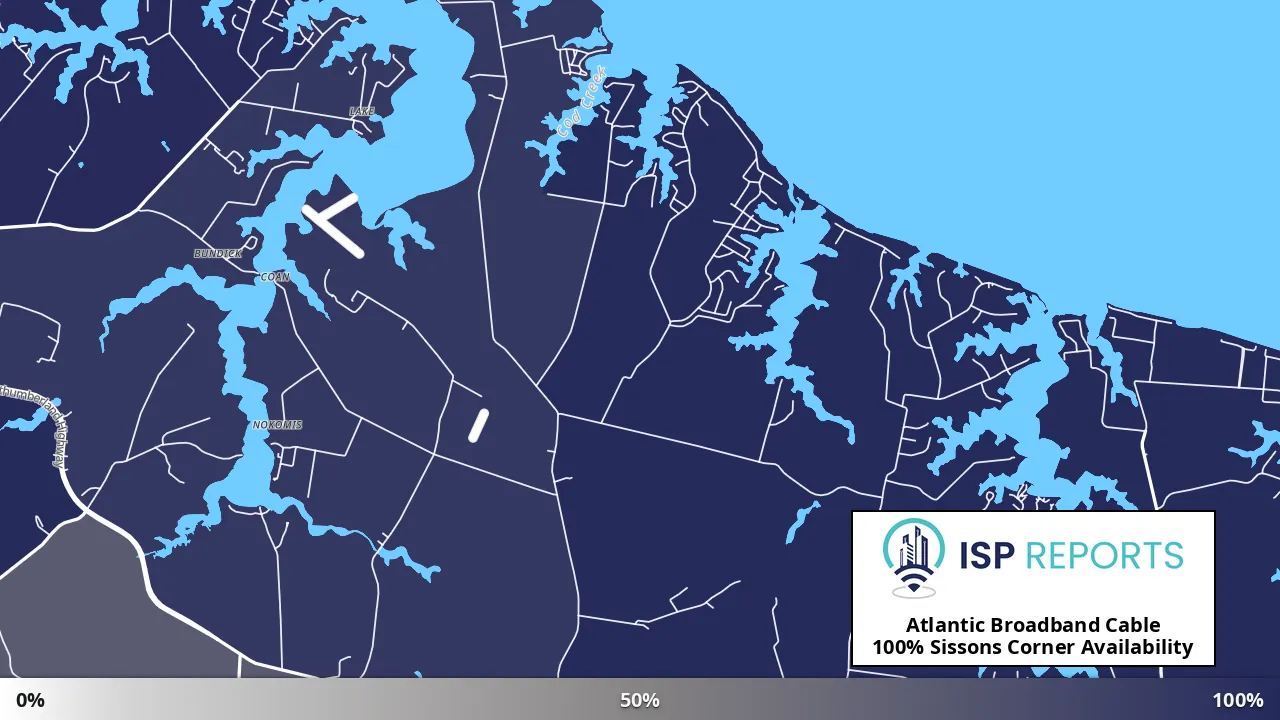 Sissons Corner, VA map of internet availability