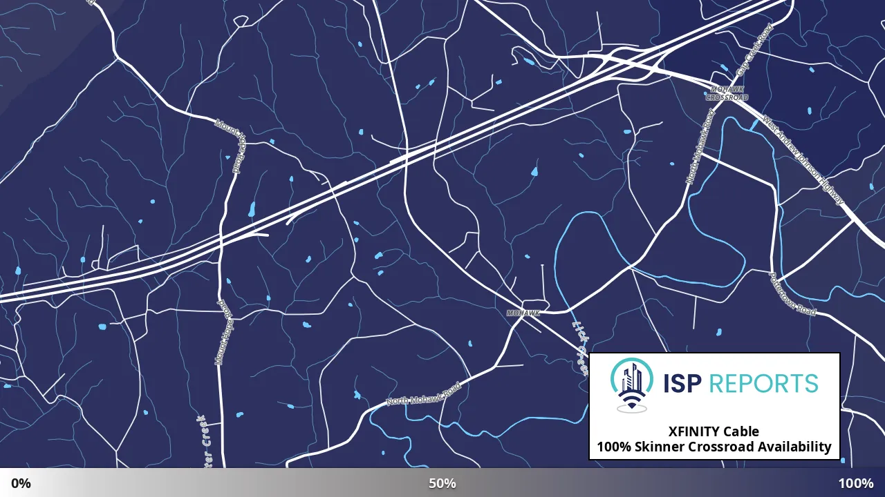 Skinner Crossroad, TN map of internet availability
