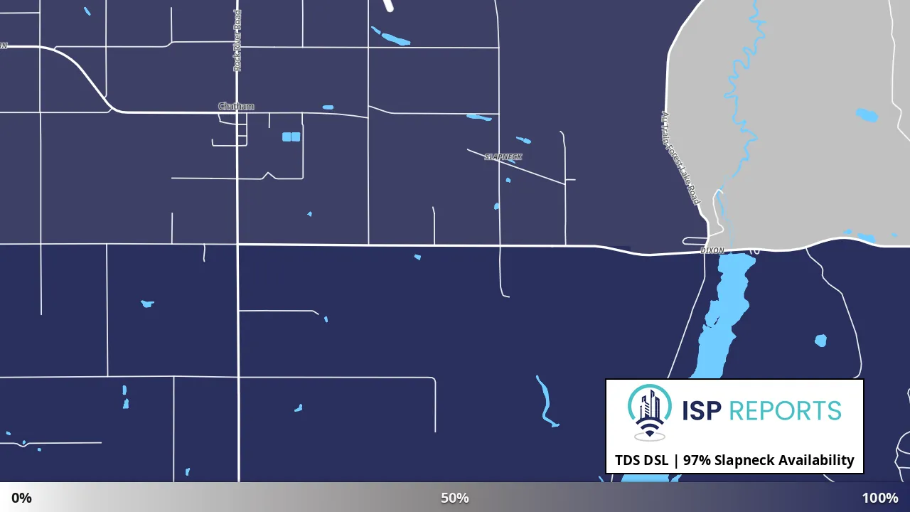 Slapneck, MI map of internet availability