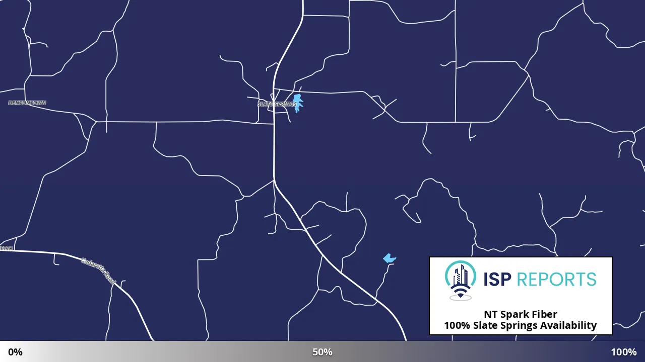 Slate Springs, MS map of internet availability