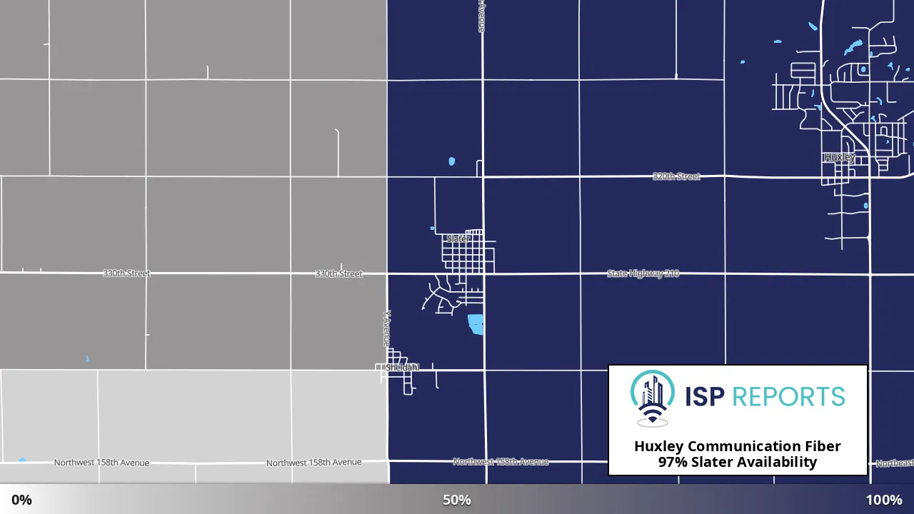 Slater, IA map of internet availability