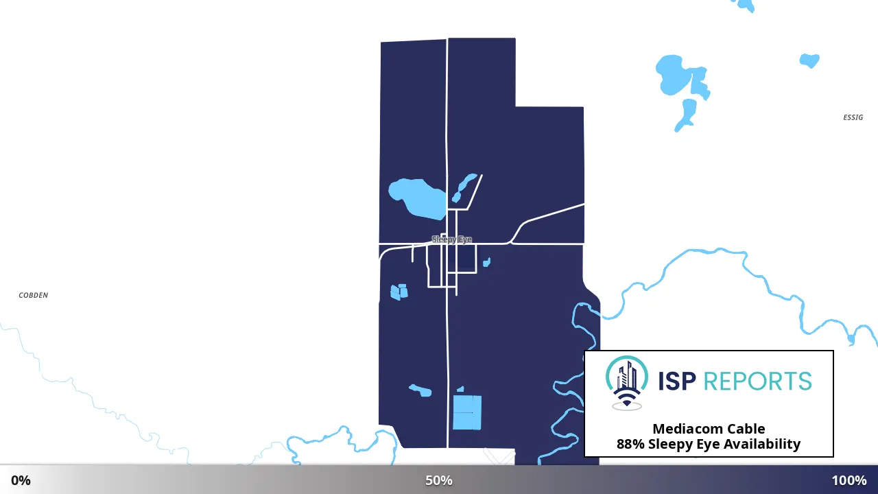 Sleepy Eye, MN map of internet availability