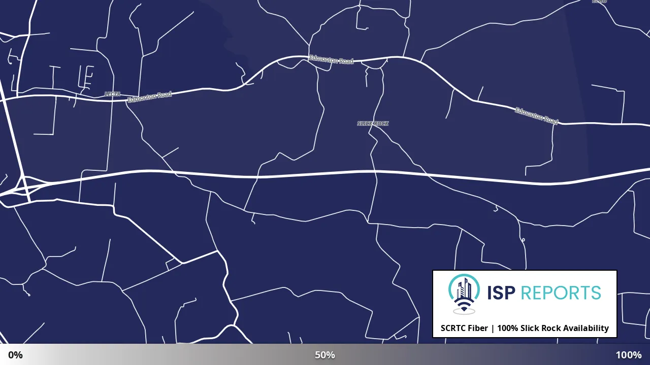 Slick Rock, KY map of internet availability