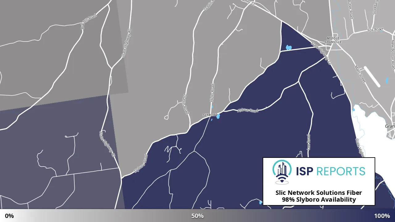 Slyboro, NY map of internet availability