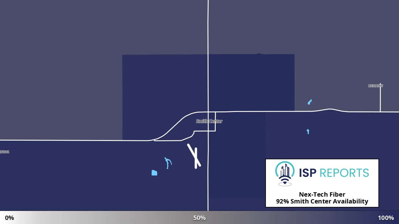 Smith Center, KS map of internet availability