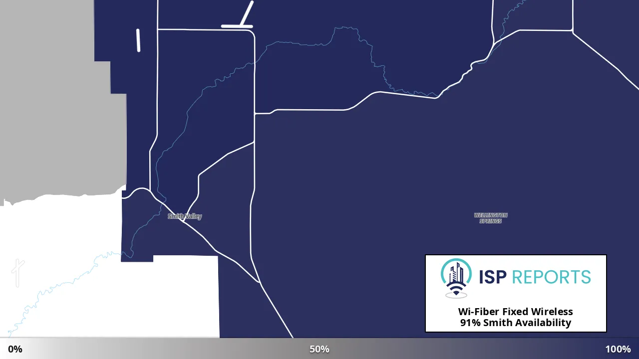 Smith, NV map of internet availability