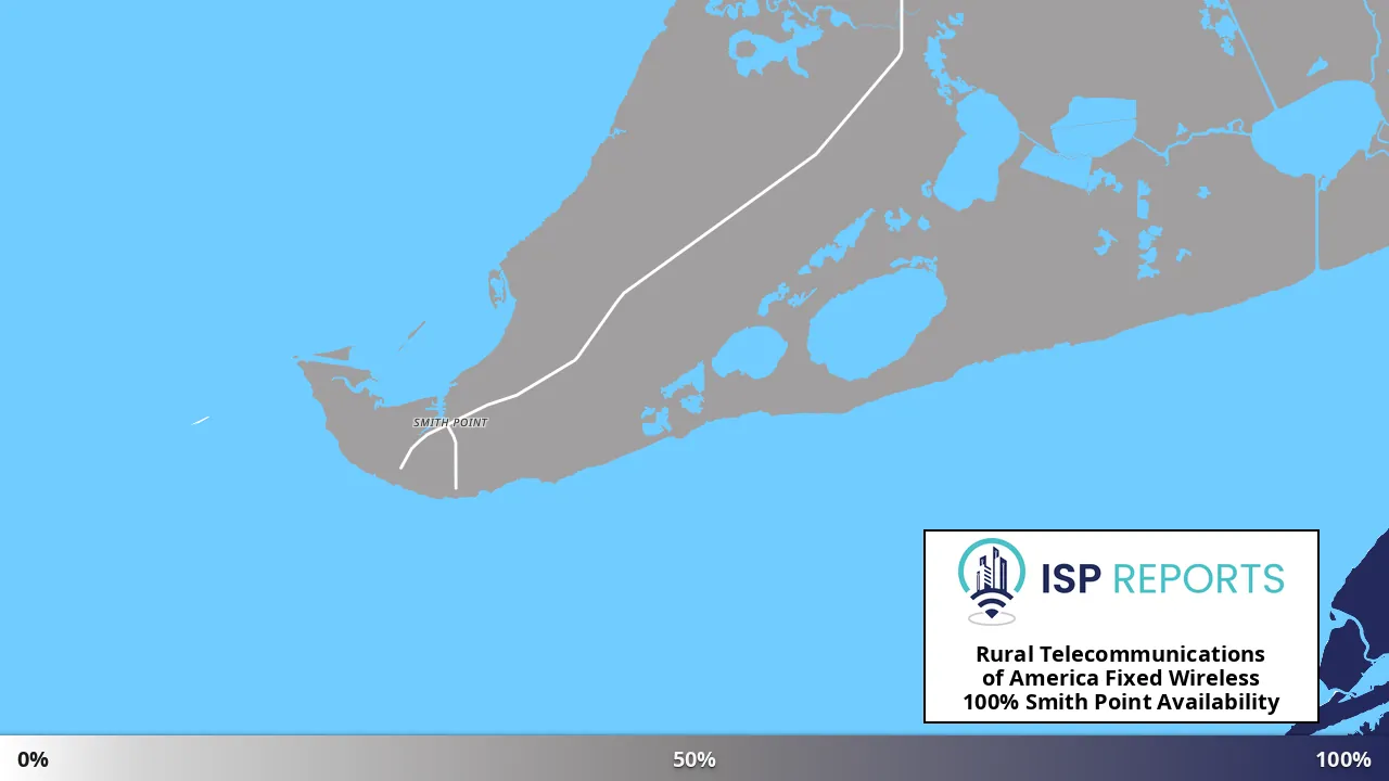 Smith Point, TX map of internet availability