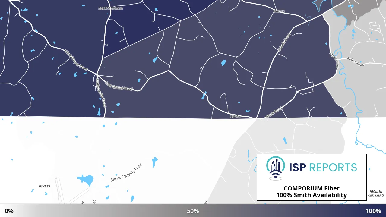 Smith, SC map of internet availability