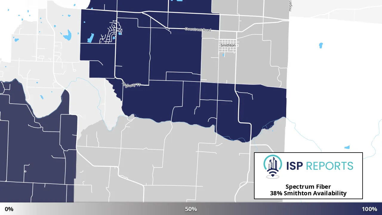 Smithton, MO map of internet availability
