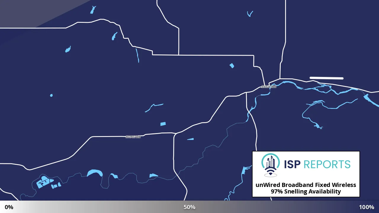 Snelling, CA map of internet availability