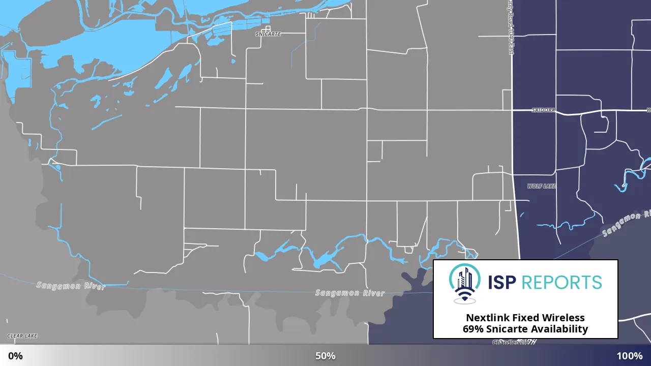 Snicarte, IL map of internet availability