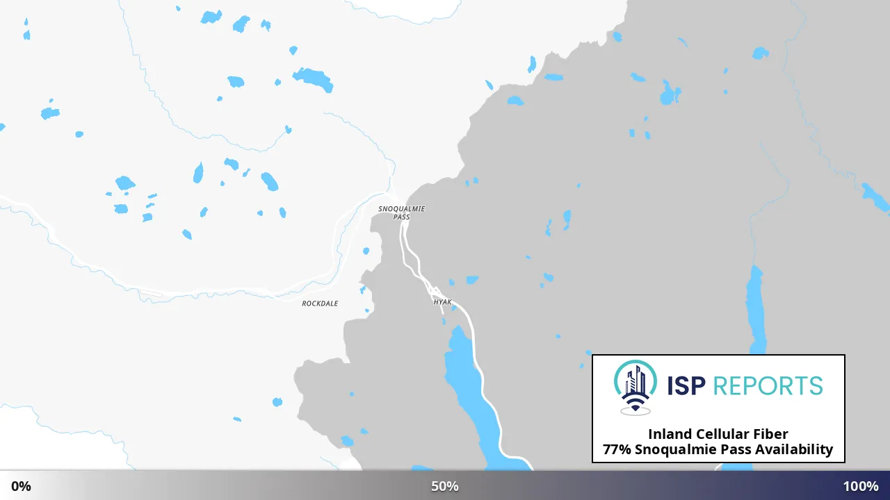 Snoqualmie Pass, WA map of internet availability