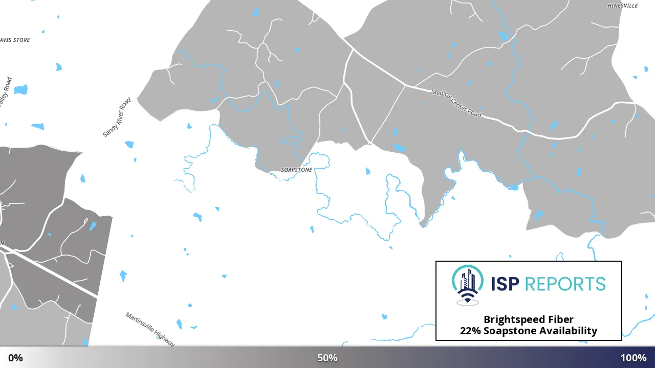 Soapstone, VA map of internet availability