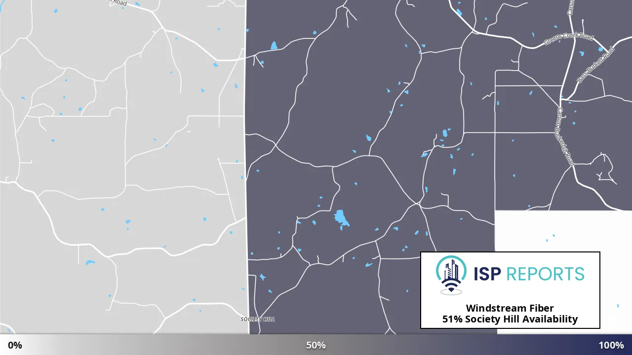 Society Hill, MS map of internet availability