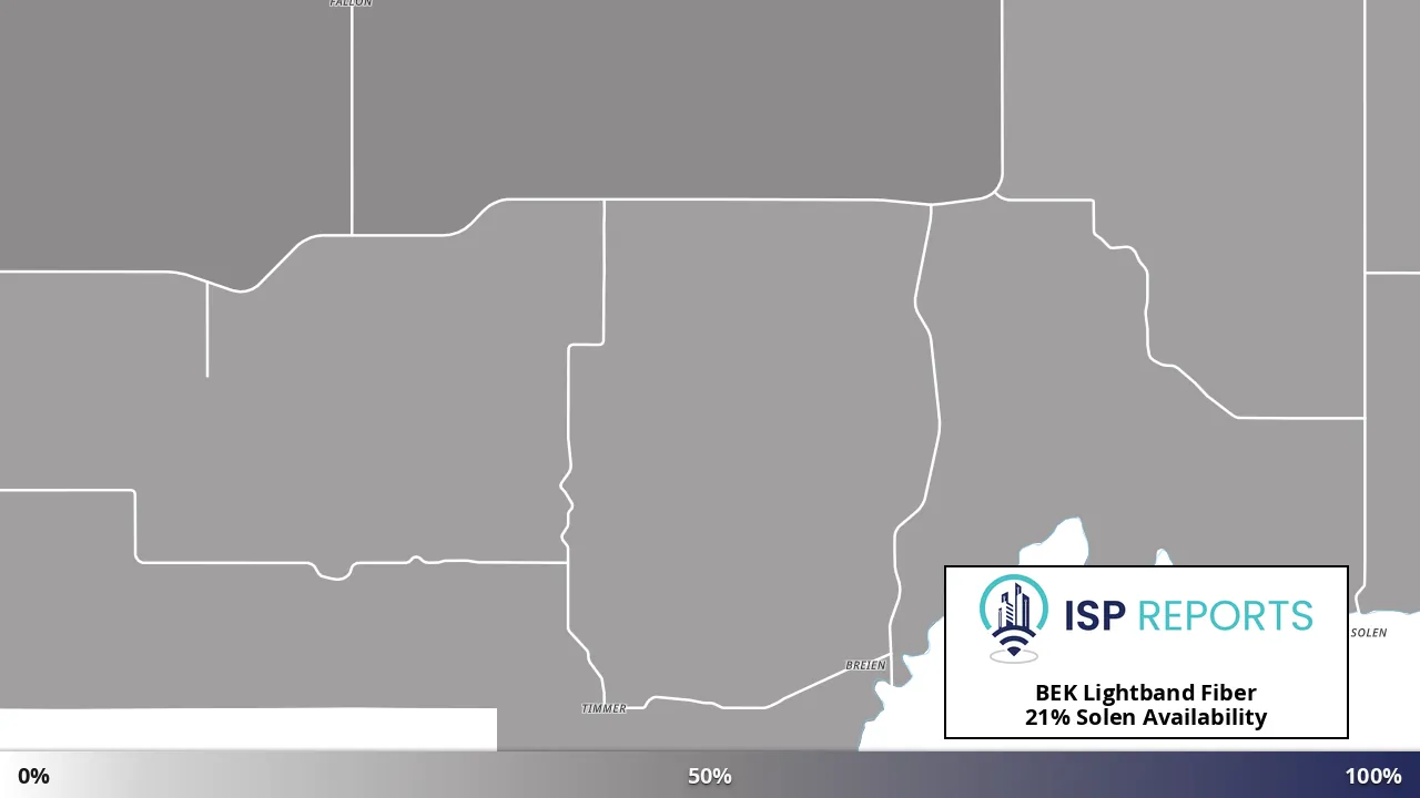 Solen, ND map of internet availability