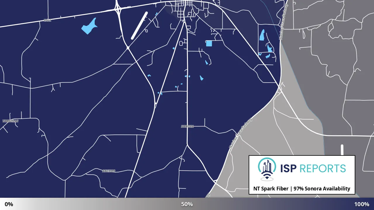 Sonora, MS map of internet availability