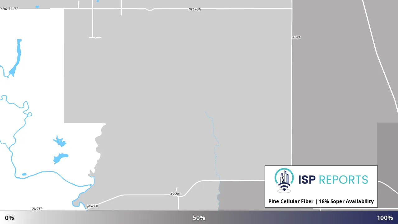 Soper, OK map of internet availability