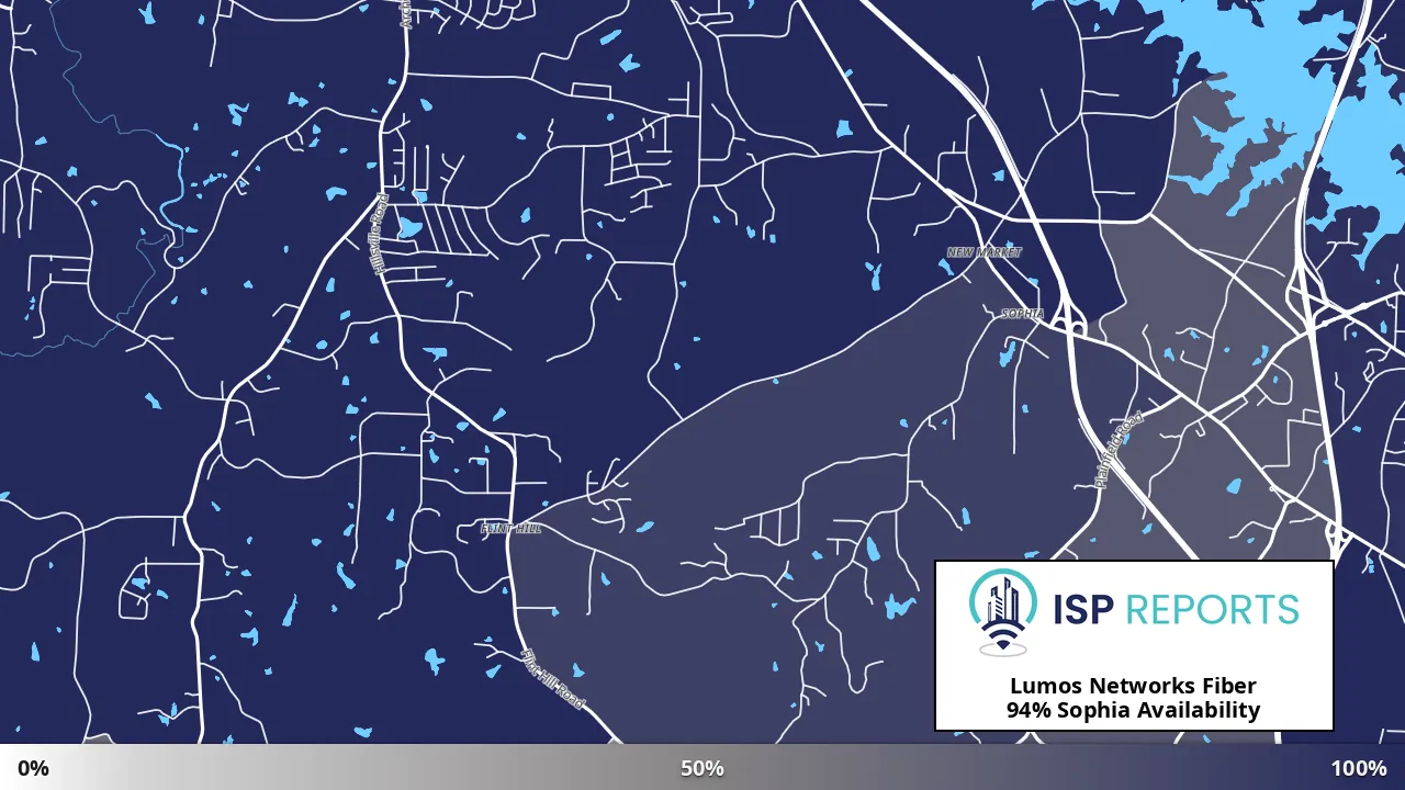 Sophia, NC map of internet availability