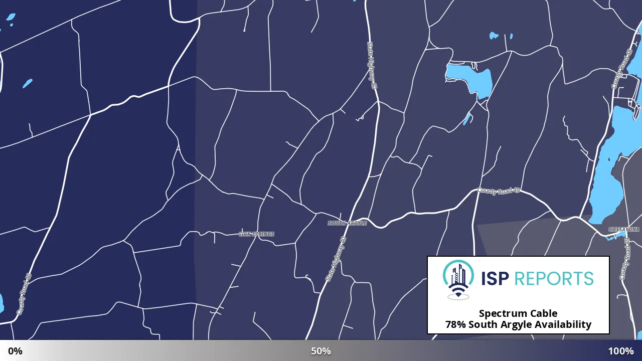 South Argyle, NY map of internet availability