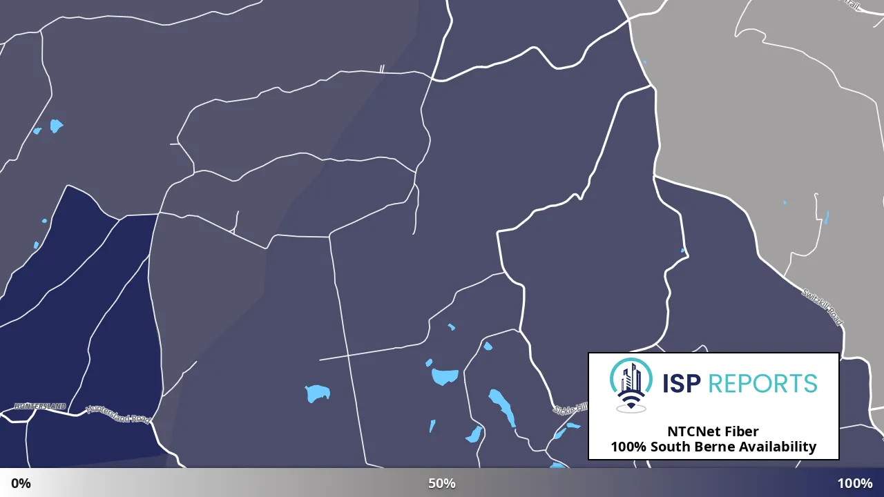 South Berne, NY map of internet availability