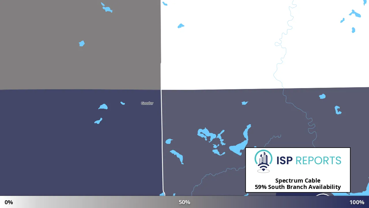 South Branch, MI map of internet availability