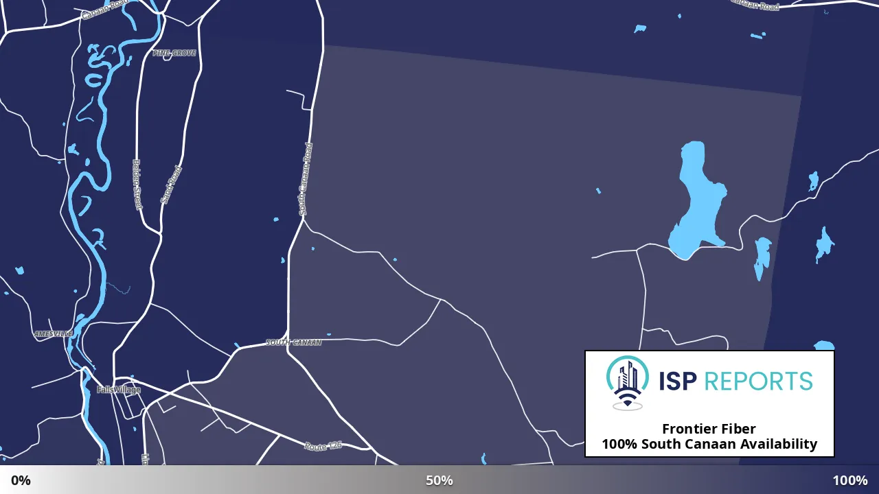 South Canaan, CT map of internet availability