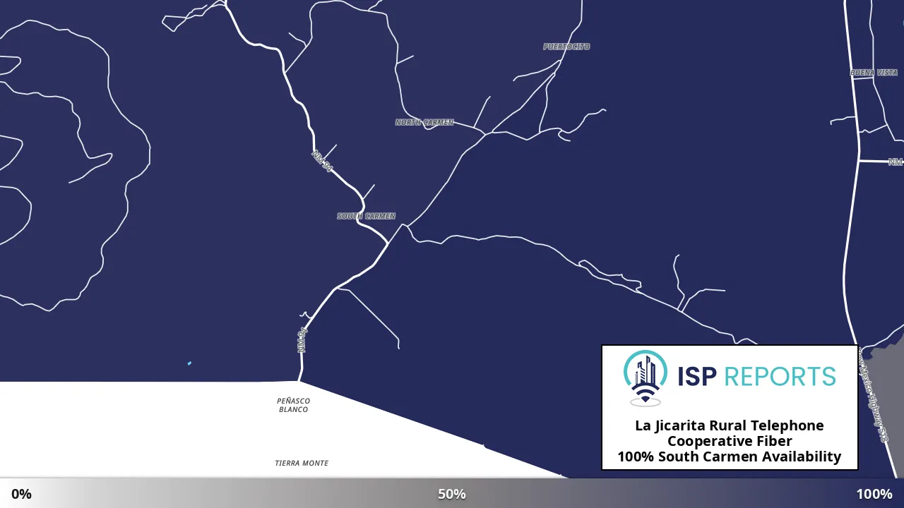 South Carmen, NM map of internet availability