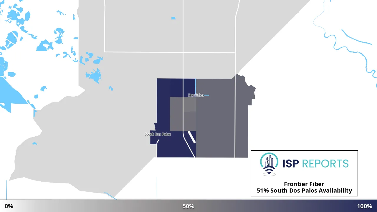 South Dos Palos, CA map of internet availability