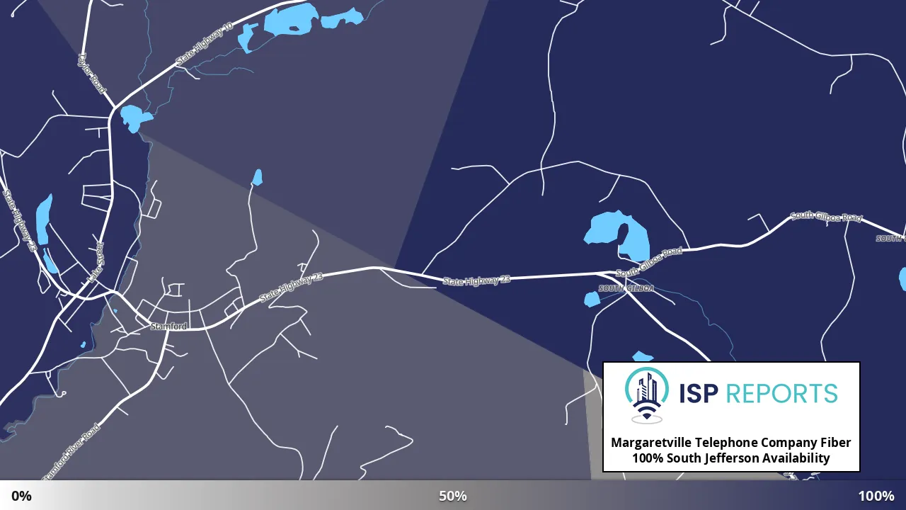 South Jefferson, NY map of internet availability