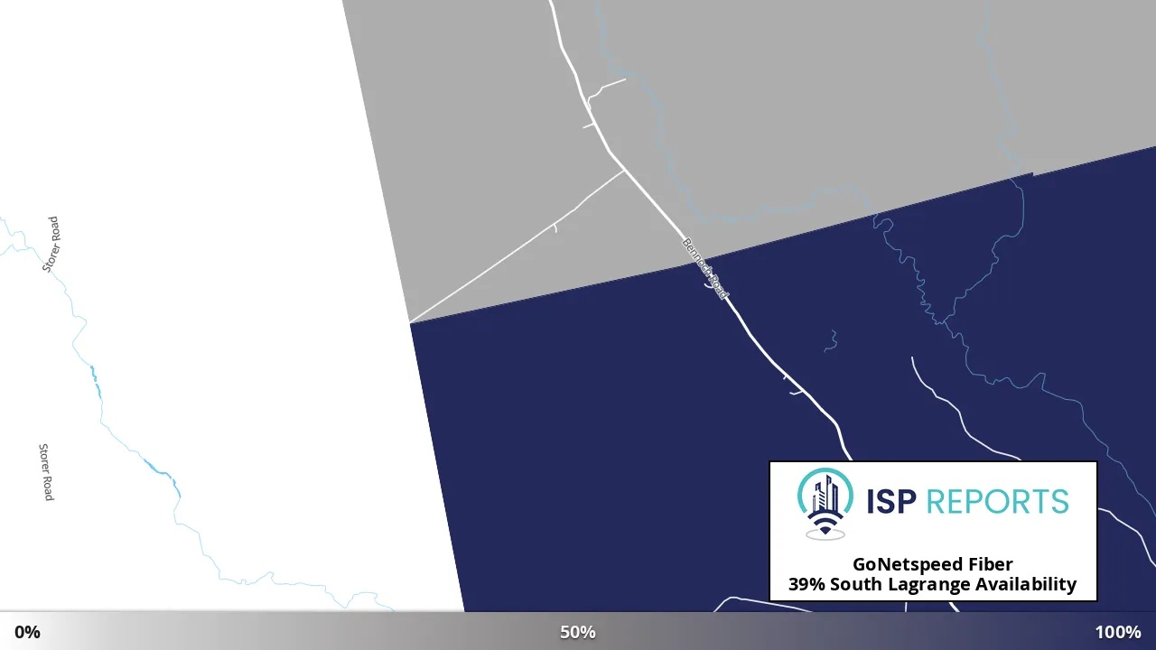 South Lagrange, ME map of internet availability