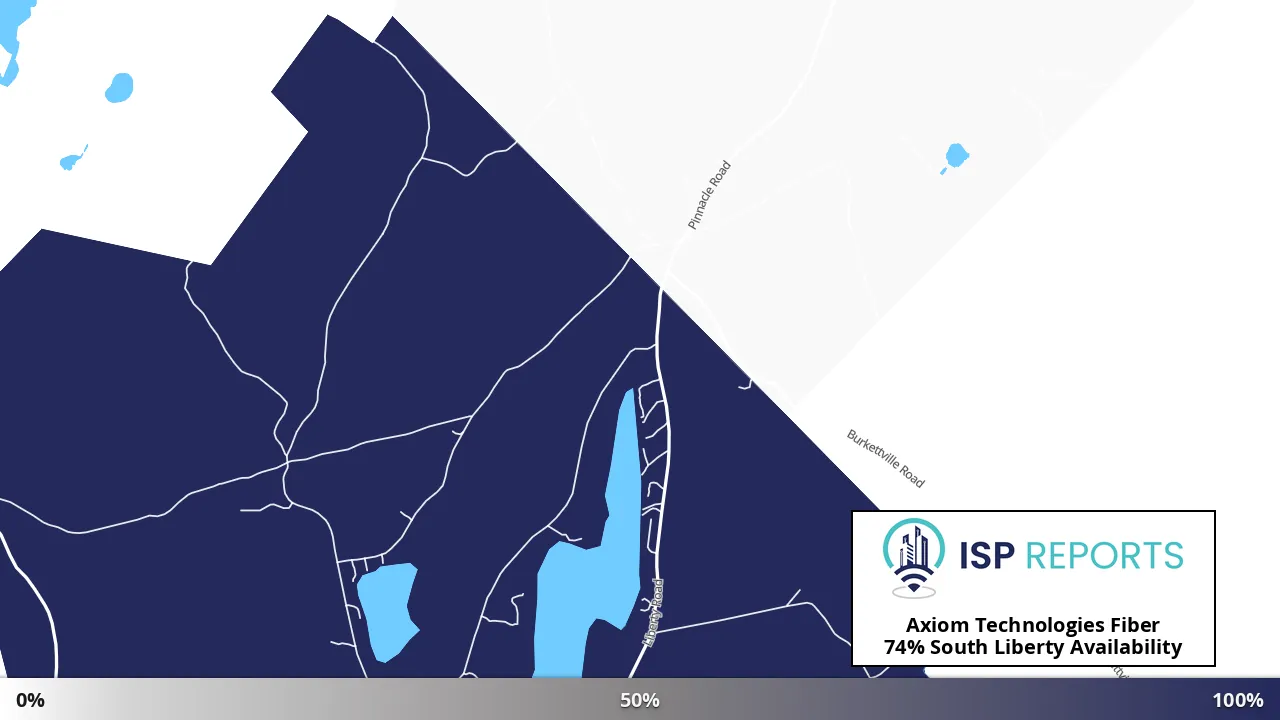 South Liberty, ME map of internet availability