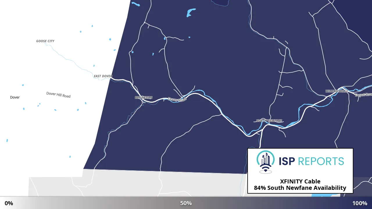 South Newfane, VT map of internet availability