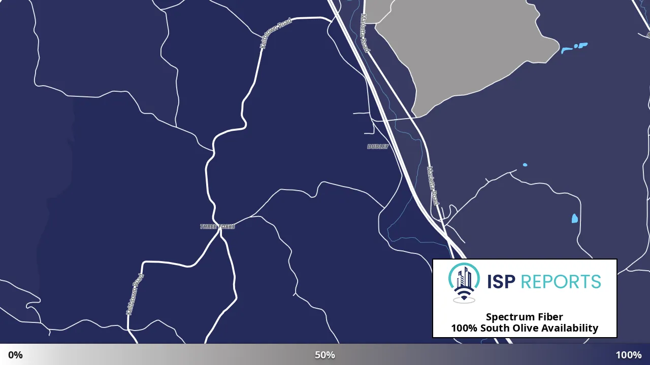 South Olive, OH map of internet availability