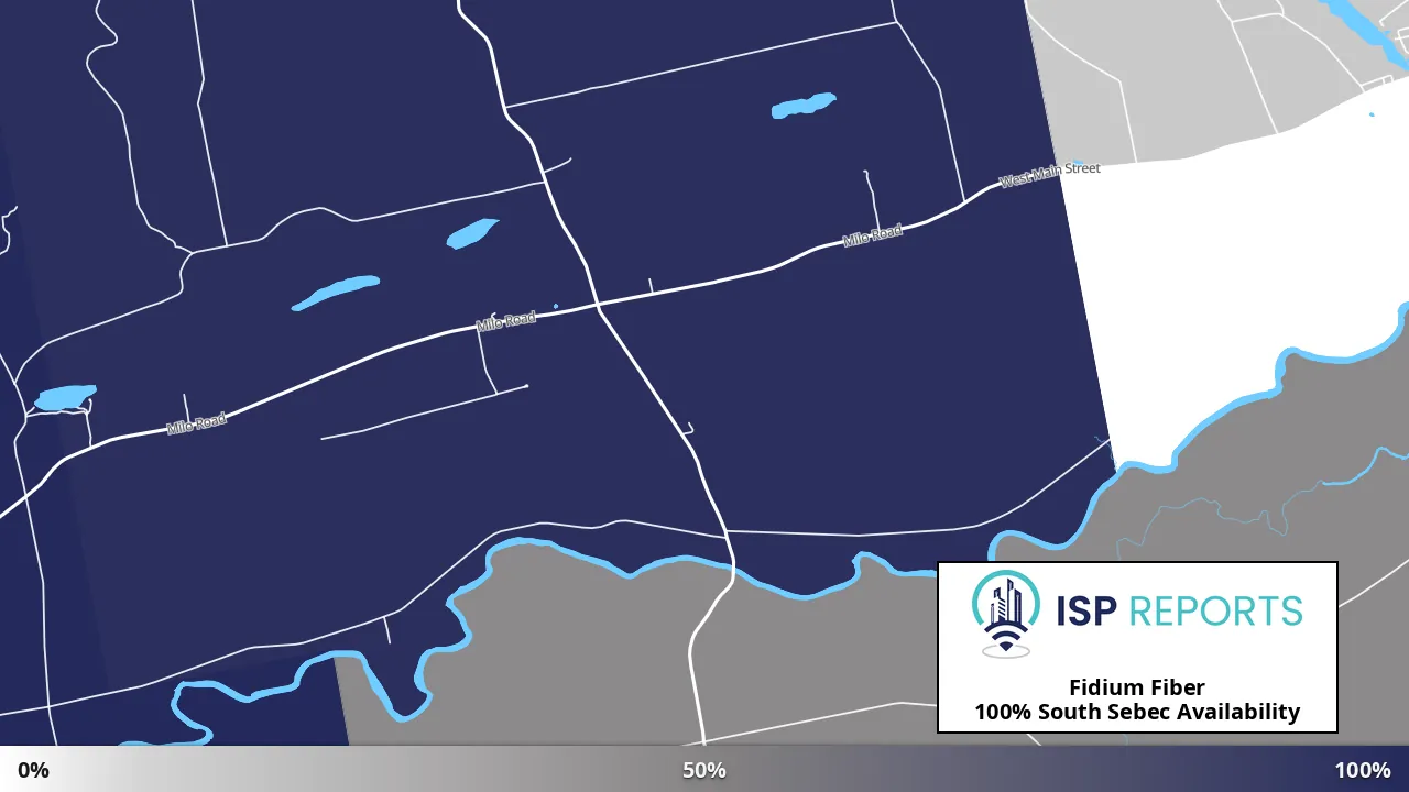 South Sebec, ME map of internet availability
