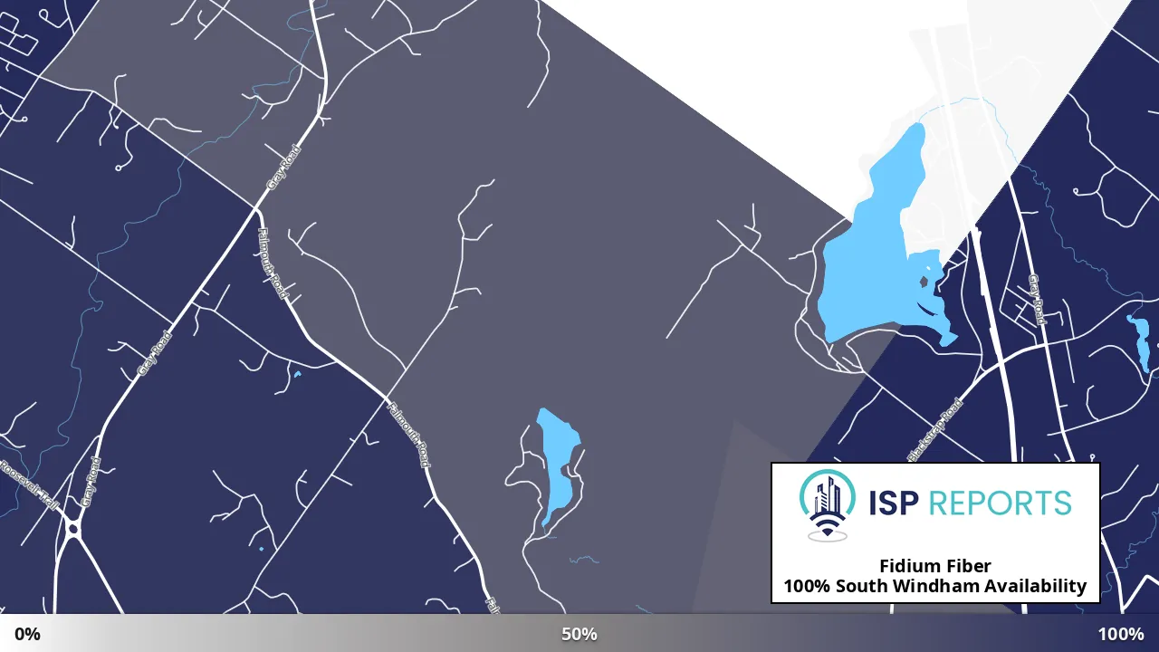 South Windham, ME map of internet availability