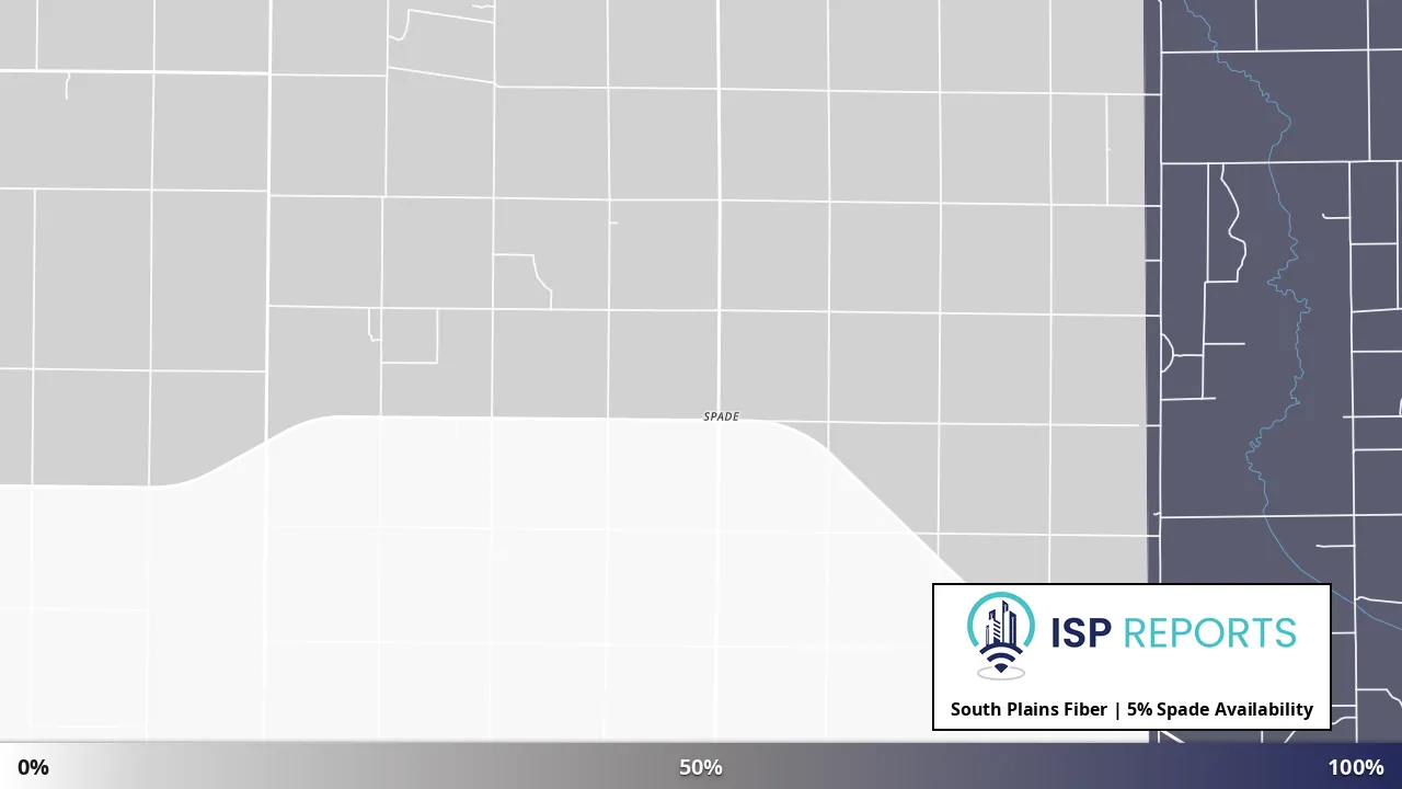 Spade, TX map of internet availability