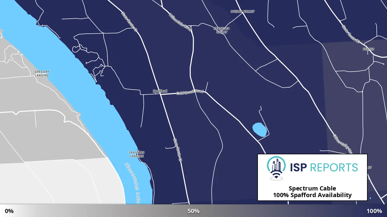 Spafford, NY map of internet availability
